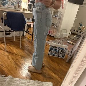 Levi rib cage straight ankle jeans